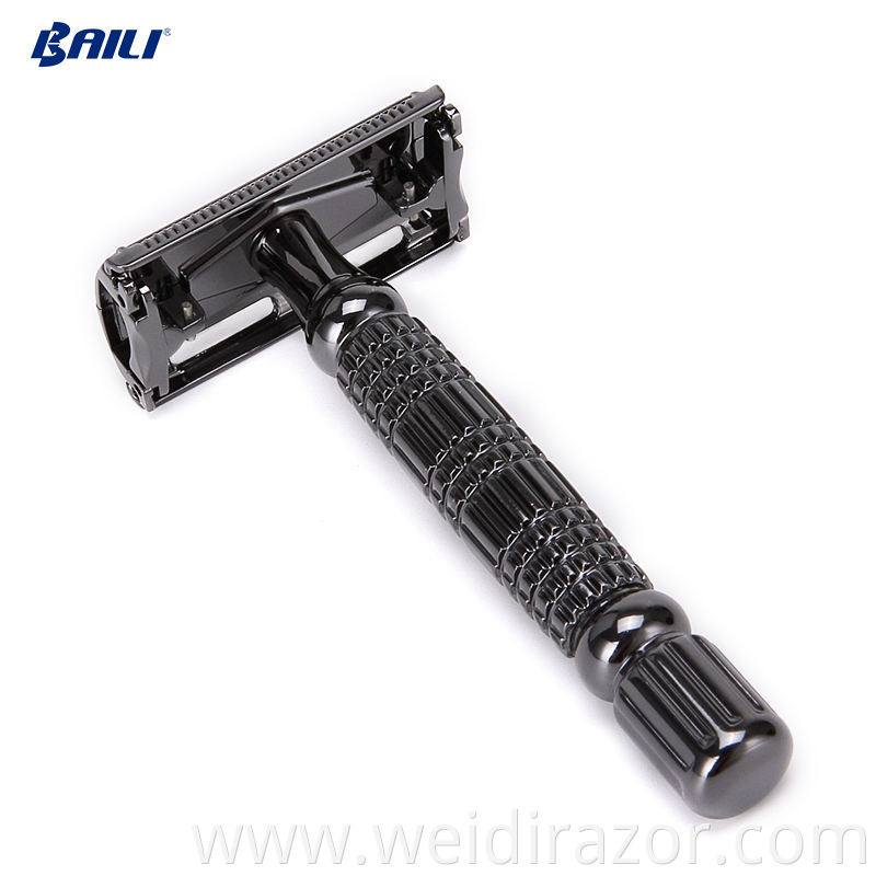 Men's traditional metal handle shaving razor system razor good quality